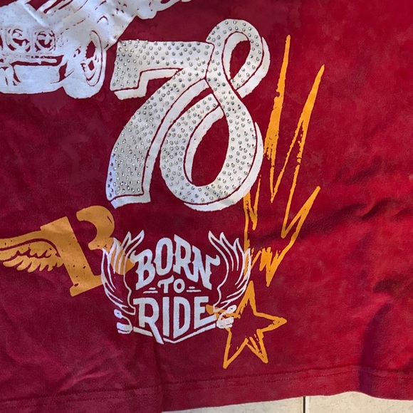 Original Fables Red Long Sleeve Unleashed Dice Shirt - Picture 3 of 3